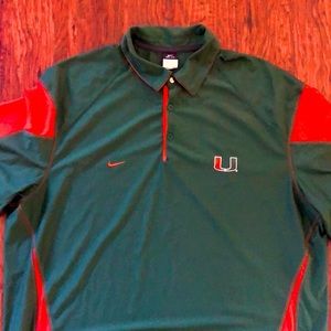 Miami Hurricanes  polo shirt. 3XL